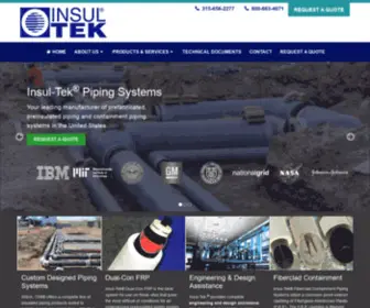 Insul-Tek.com(Preinsulated piping) Screenshot