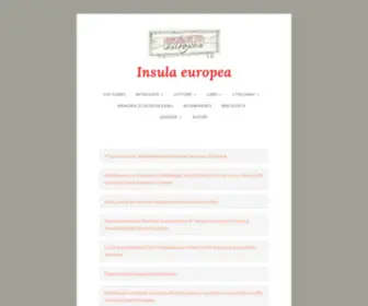 Insulaeuropea.eu(Insula europea) Screenshot