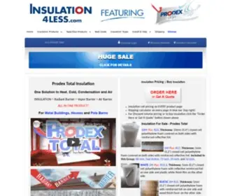 Insulation4Less.com(Insulation For Sale) Screenshot