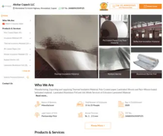Insulationmaterial.in(Akshar Copack LLC) Screenshot