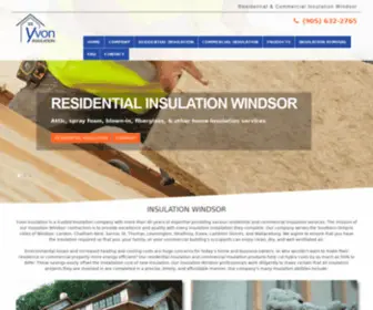 Insulationwindsor.ca(Yvon Insulation) Screenshot