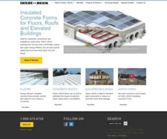 Insuldeck.com(Insulated Concrete Forms (ICFs) for Floors) Screenshot