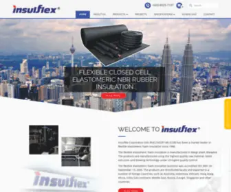 Insulflex.com.my(Flexible Elastomeric Rubber Foam Insulation) Screenshot
