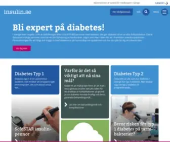 Insulin.se(Information om diabetes och behandling) Screenshot