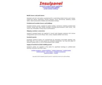 Insulpanel.co.za(Insulated panels supplied for constructing mobile and prefab buildings) Screenshot