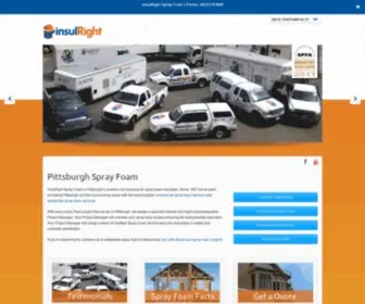 Insulright.com(Spray Foam Insulation Pittsburgh) Screenshot