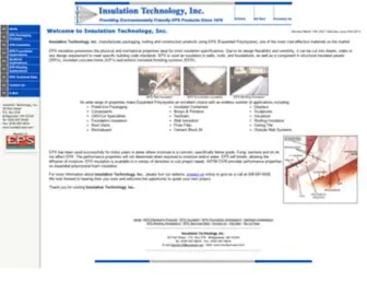 Insultech-EPS.com(Insulation Technology) Screenshot