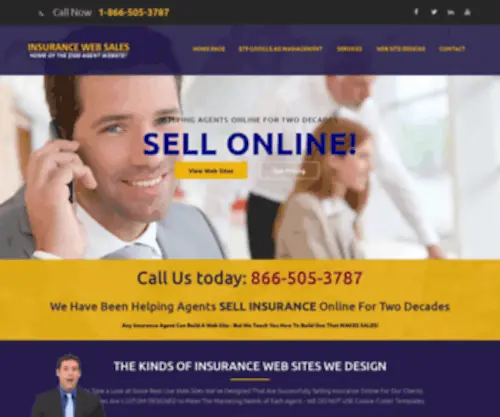 Insurance-Web-Sales.com(Insurance Agents Web site consultation & design from Insurance Web Sales) Screenshot