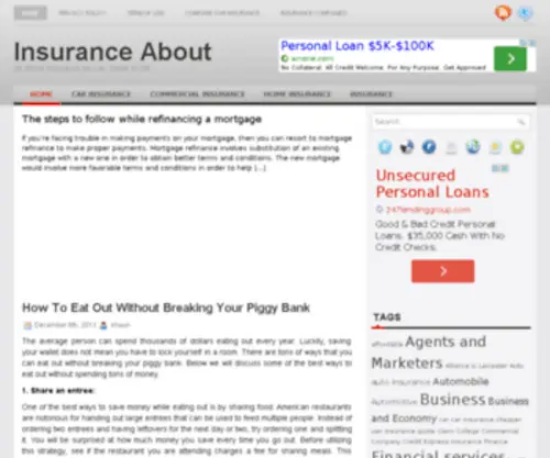 Insuranceabout.org(All about insurance car) Screenshot