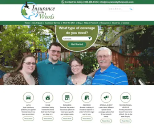 Insurancebythewoods.com(Protecting your most valuable treasures) Screenshot