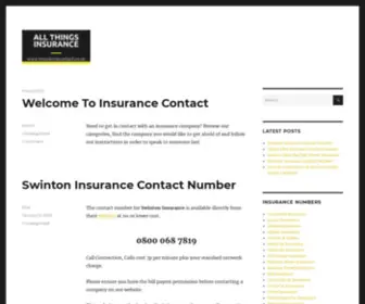 Insurancecontact.co.uk(Insurance Contact) Screenshot