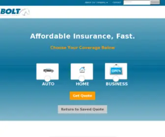 Insuranceedge.com(InsuranceEdge(SM) provided by BOLT(SM) Insurance Agency) Screenshot