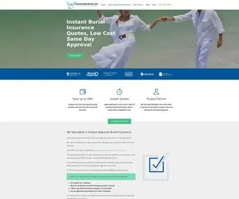 Insuranceforburial.com(Burial Insurance) Screenshot