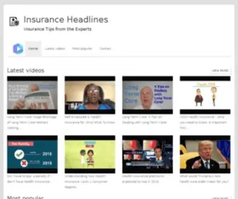 Insuranceheadlines.com(Insurance News) Screenshot