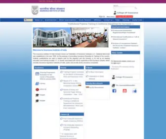 Insuranceinstituteofindia.com(Insurance Institute of India) Screenshot