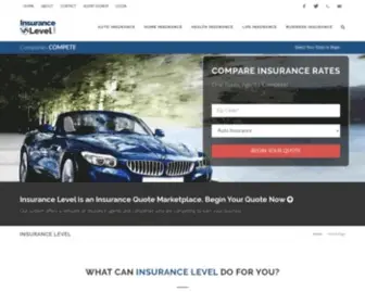 Insurancelevel.com(Your marketplace for insurance quotes from companies competing for your business) Screenshot