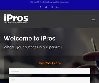 Insurancepros.com(IPros Insurance Professionals) Screenshot