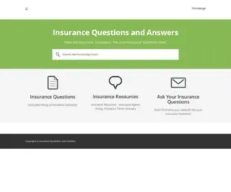 Insurancequestions.net(Insurance Questions) Screenshot