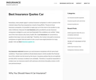 Insurancequotescar.site(Insurance quotes car) Screenshot