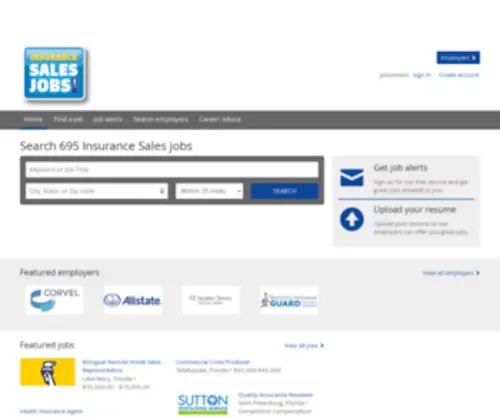 Insurancesalesjobs.com(Insurance Sales Jobs) Screenshot