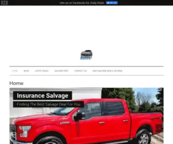 Insurancesalvageseller.com(Buying Salvage Cars From Insurance Companies) Screenshot