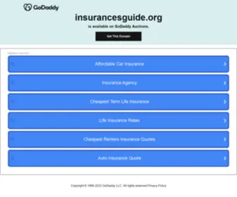 Insurancesguide.org(You guide to get a better Insurance) Screenshot