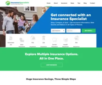 Insurancespecialists.com(Compare Insurance Quotes for Free) Screenshot