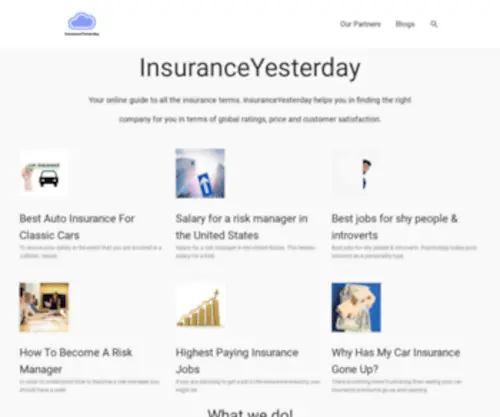 Insuranceyesterday.com(Insuranceyesterday) Screenshot