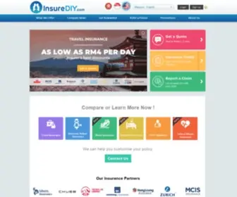 Insurediy.com.my(Compare and Buy the Best Insurance Policies in Malaysia) Screenshot