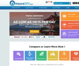 Insurediy.com(Compare and Buy the Best Insurance Policies in Hong Kong) Screenshot