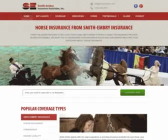 Insurehorses.com(Horse Insurance with Smith) Screenshot