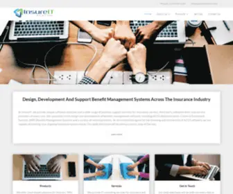 Insureitsolutions.com(Software Solutions for Insurance Business) Screenshot