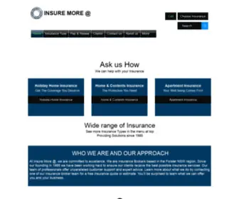 Insuremore.com.au(Holiday Home Insurance) Screenshot