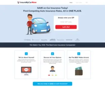 Insuremycarnow.com(SAVE on Car Insurance Today) Screenshot