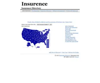 Insurence.com(Insurance Directory) Screenshot