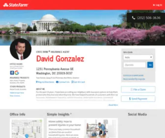 Insurewithdavid.com(State Farm Insurance Agent David Gonzalez in Washington DC) Screenshot