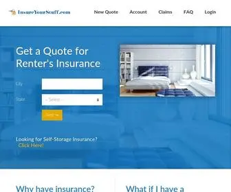 Insureyourstuff.com(Get a Quote for Renter's Insurance) Screenshot