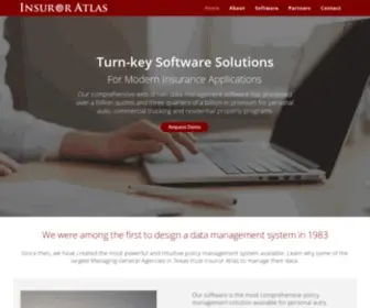 Insuroratlas.com(Data Management Systems for Insurance Applications) Screenshot