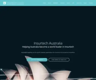 Insurtechaustralia.org(Helping Australia become a world leader in Insurtech) Screenshot