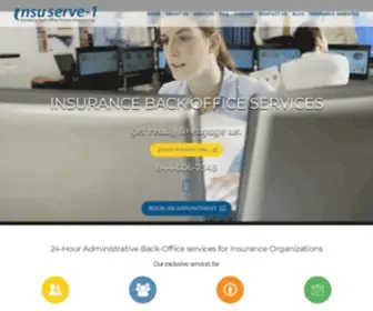 Insuserve.com(Insurance bpo services) Screenshot