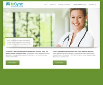 Insyncrecruiters.com(InSync Healthcare Recruiters) Screenshot