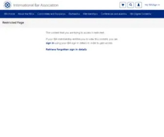 INT-Bar.org(Restricted Page) Screenshot