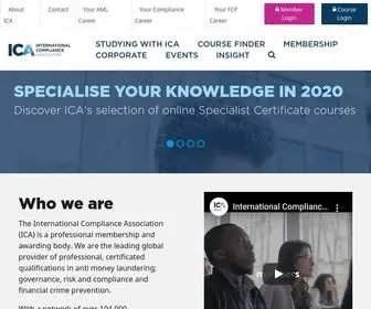 INT-Comp.org(International Compliance Association (ICA)) Screenshot
