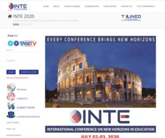 INT-E.net(International Conference on New Horizons in Education) Screenshot