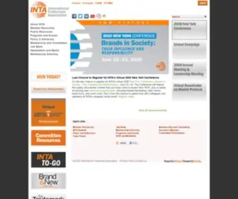 Inta.org(The international trademark association) Screenshot