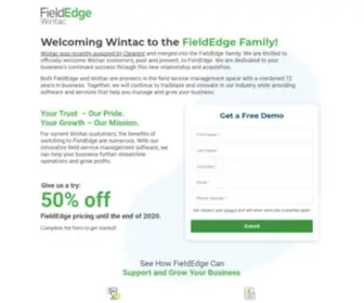 Intacinternational.com(Sunsetting Wintac Solutions with FieldEdge Software) Screenshot