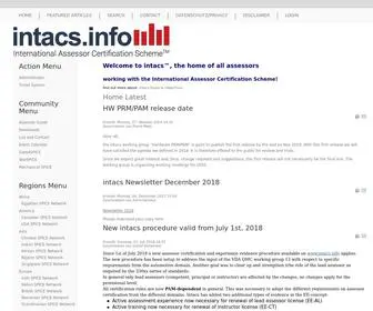 Intacs.info(International Assessor Certification Scheme e.V) Screenshot