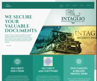 Intagliosecurity.com(Intaglio Security Printing) Screenshot