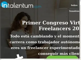 Intalentum.com(Primer Congreso Virtual para Freelancers 2020) Screenshot