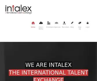 Intalex.com(International Talent Exchange) Screenshot